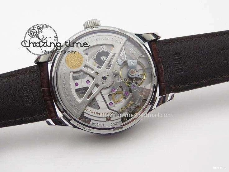 MIROTIME 0726 MoistureWicking Portuguese Real PR IW500704 ZF 1:1 Best Edition On Brown Leather Strap A52010 V 7311